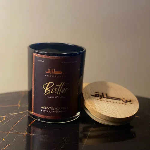 Butter (Vanilla & Toffee) Scented Candle by Bin Tariq Fragrances - Original creation | Pakistani fragrance for unisex