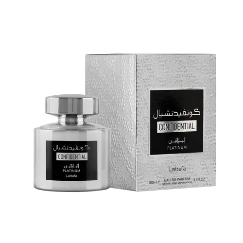 Confidential Platinum Eau de Parfum (EDP) by Lattafa Pakistan - Original creation | Pakistani fragrance for male