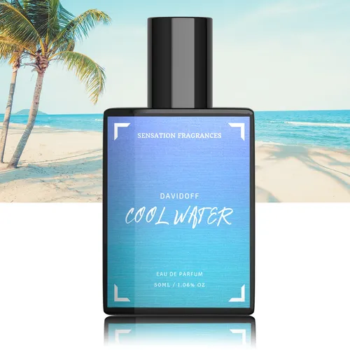 Impression of Cool Water Eau de Parfum (EDP) by SENSATION Fragrances - Impression perfume | Pakistani fragrance for male